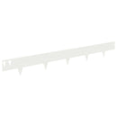 vidaXL Fűszegélyezés 30 pcs 100 x 12 cm Acél Fehér