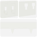 vidaXL Fűszegélyezés 50 pcs 100 x 12 cm Acél Fehér