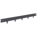 vidaXL Fűszegélyezés 50 pcs 100 x 12 cm Acél Antracitszürke