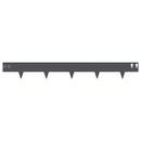 vidaXL Fűszegélyezés 50 pcs 100 x 12 cm Acél Antracitszürke
