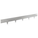 vidaXL Fűszegélyezés 10 pcs 100 x 12 cm Acél Ezüst