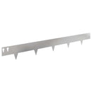 vidaXL Fűszegélyezés 20 pcs 100 x 12 cm Acél Ezüst
