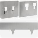 vidaXL Fűszegélyezés 10 pcs 100 x 12 cm Acél Ezüst