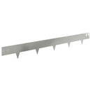 vidaXL Fűszegélyezés 10 pcs 100 x 12 cm Acél Ezüst