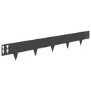 vidaXL Fűszegélyezés 30 pcs 100 x 15 cm Acél Fekete