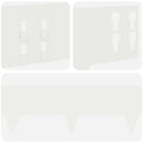 vidaXL Fűszegélyezés 20 pcs 100 x 15 cm Acél Fehér