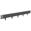 vidaXL Fűszegélyezés 20 pcs 100 x 15 cm Acél Antracitszürke