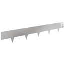 vidaXL Fűszegélyezés 10 pcs 100 x 15 cm Acél Ezüst
