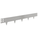vidaXL Fűszegélyezés 50 pcs 100 x 15 cm Acél Ezüst