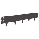 vidaXL Fűszegélyezés 50 pcs 100 x 20 cm Acél Fekete