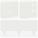 vidaXL Fűszegélyezés 20 pcs 100 x 20 cm Acél Fehér