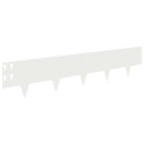 vidaXL Fűszegélyezés 30 pcs 100 x 20 cm Acél Fehér