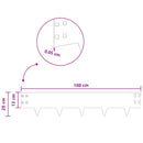 vidaXL Fűszegélyezés 20 pcs 100 x 20 cm Acél Antracitszürke