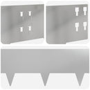 vidaXL Fűszegélyezés 50 pcs 100 x 20 cm Acél Ezüst