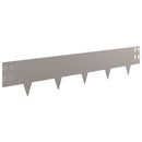 vidaXL Fűszegélyezés 10 pcs 100 x 20 cm Acél Rozsdás
