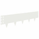 vidaXL Fűszegélyezés 10 pcs 100 x 25 cm Acél Fehér