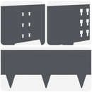 vidaXL Fűszegélyezés 10 db 100 x 25 cm Acél Antracitszürke