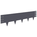 vidaXL Fűszegélyezés 20 db 100 x 25 cm Acél Antracitszürke
