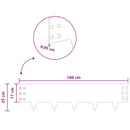 vidaXL Fűszegélyezés 20 db 100 x 25 cm Acél Antracitszürke