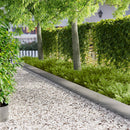 vidaXL Fűszegélyezés 30 pcs 100 x 25 cm Acél Ezüst