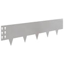 vidaXL Fűszegélyezés 30 pcs 100 x 25 cm Acél Ezüst