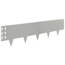 vidaXL Fűszegélyezés 30 pcs 100 x 25 cm Acél Ezüst