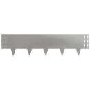 vidaXL Fűszegélyezés 30 pcs 100 x 25 cm Acél Ezüst