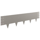 vidaXL Fűszegélyezés 30 pcs 100 x 25 cm Acél Rozsdás