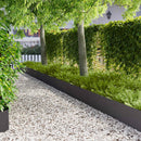 vidaXL Fűszegélyezés 20 db 100 x 30 cm Acél Fekete