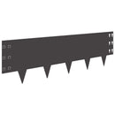 vidaXL Fűszegélyezés 20 db 100 x 30 cm Acél Fekete