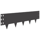 vidaXL Fűszegélyezés 20 db 100 x 30 cm Acél Fekete