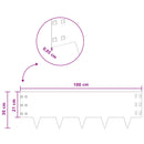 vidaXL Fűszegélyezés 20 db 100 x 30 cm Acél Fekete