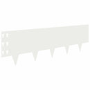 vidaXL Fűszegélyezés 20 pcs 100 x 30 cm Acél Fehér