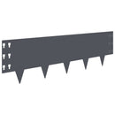 vidaXL Fűszegélyezés 20 pcs 100 x 30 cm Acél Antracitszürke