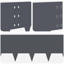 vidaXL Fűszegélyezés 30 pcs 100 x 30 cm Acél Antracitszürke