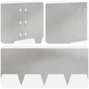 vidaXL Fűszegélyezés 10 pcs 100 x 30 cm Acél Ezüst