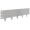 vidaXL Fűszegélyezés 20 pcs 100 x 30 cm Acél Ezüst