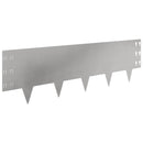vidaXL Fűszegélyezés 30 pcs 100 x 30 cm Acél Ezüst