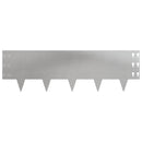 vidaXL Fűszegélyezés 30 pcs 100 x 30 cm Acél Ezüst