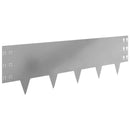 vidaXL Fűszegélyezés 10 pcs 100 x 30 cm Acél Ezüst