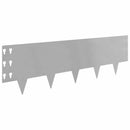vidaXL Fűszegélyezés 10 pcs 100 x 30 cm Acél Ezüst