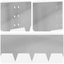 vidaXL Fűszegélyezés 30 pcs 100 x 30 cm Acél Ezüst
