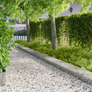 vidaXL Fűszegélyezés 30 pcs 100 x 30 cm Acél Ezüst