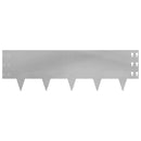 vidaXL Fűszegélyezés 30 pcs 100 x 30 cm Acél Ezüst