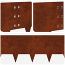 vidaXL Fűszegélyezés 30 pcs 100 x 30 cm Acél Rozsdás