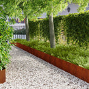 vidaXL Fűszegélyezés 30 pcs 100 x 30 cm Acél Rozsdás