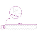 vidaXL Fűszegélyezés 30 db 103 x 15 cm Acél Fekete