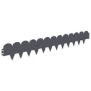 vidaXL Fűszegélyezés 50 pcs 103 x 15 cm Acél Antracitszürke