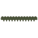 vidaXL Fűszegélyezés 30 pcs 103 x 15 cm Acél Olajzöld