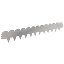 vidaXL Fűszegélyezés 10 pcs 103 x 15 cm Acél Ezüst